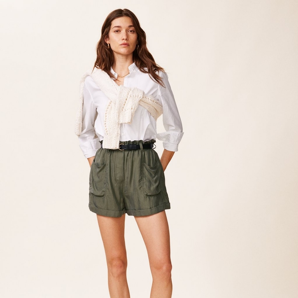 Olive Green Women's Shorts